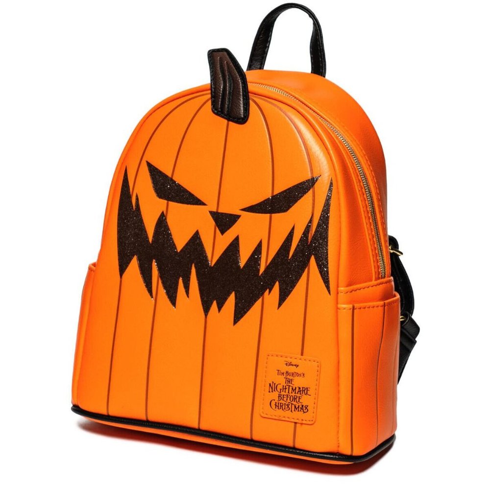 Nightmare Before Christmas Pumpkin Loungefly Backpack New W Tags